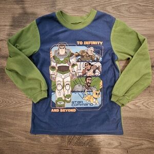 S 6/7 Disney Pixar Buzz Lightyear‎ Warm cozy pajamas
